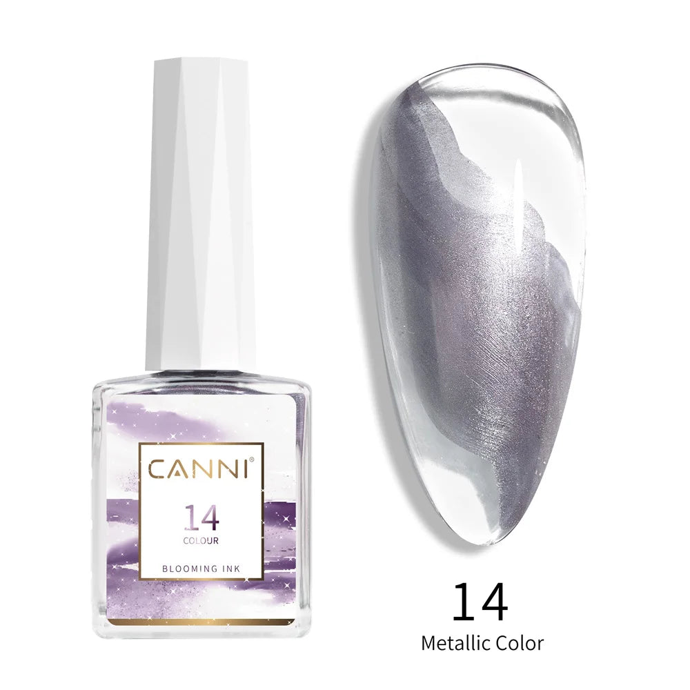 9ml Blooming Nail Polish Air Dry Watercolor Marble Gel Nail Liquid Venalisa Smoke Bubble Varnish Gradient Painting Ink