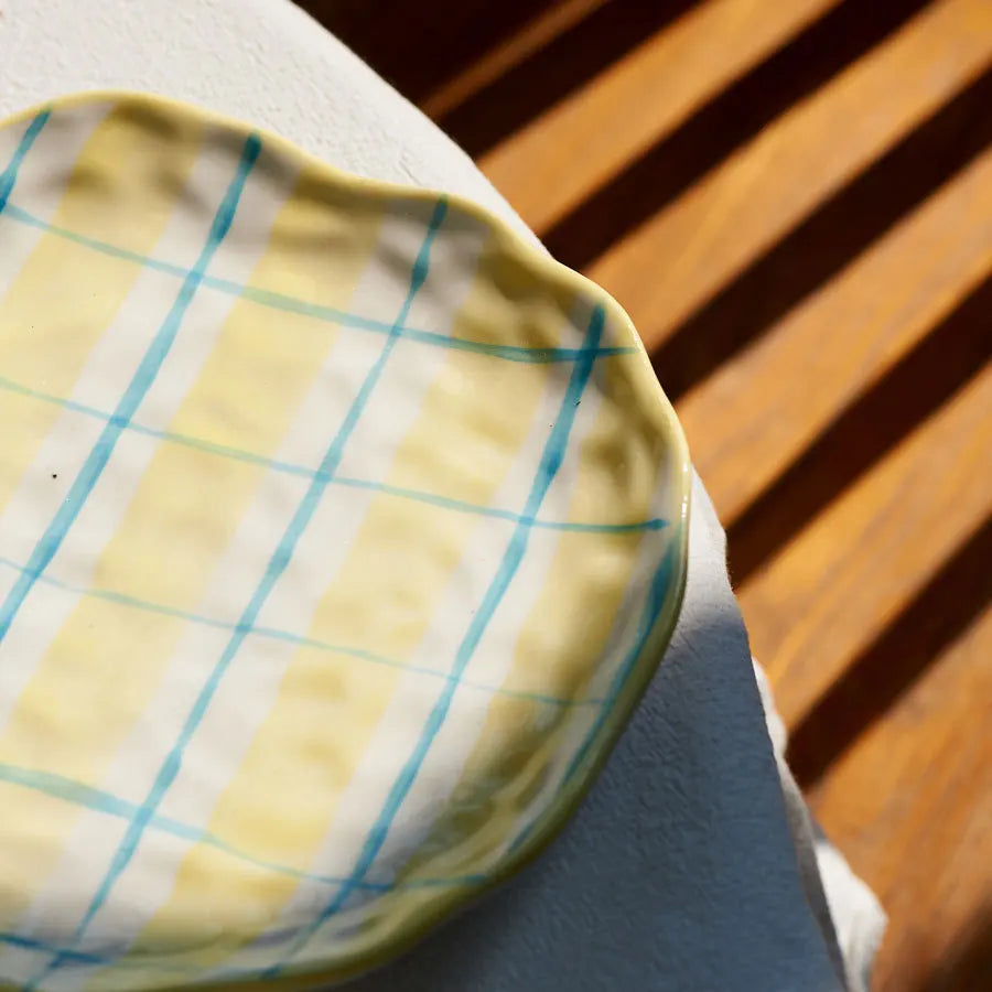 Handmade Irregular Ceramic Dessert Plate