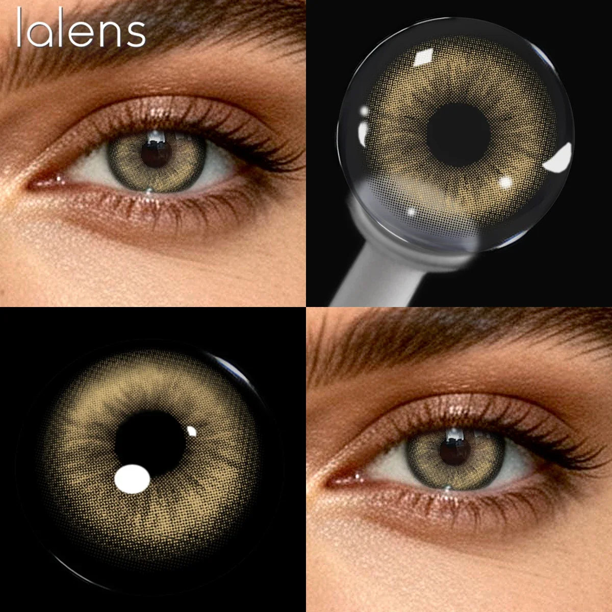 14.2mm Half-Year Disposable Brown Colored Contact Lenses Viral Makeup Beauty Lens for Daily Party Dating Cosmetic