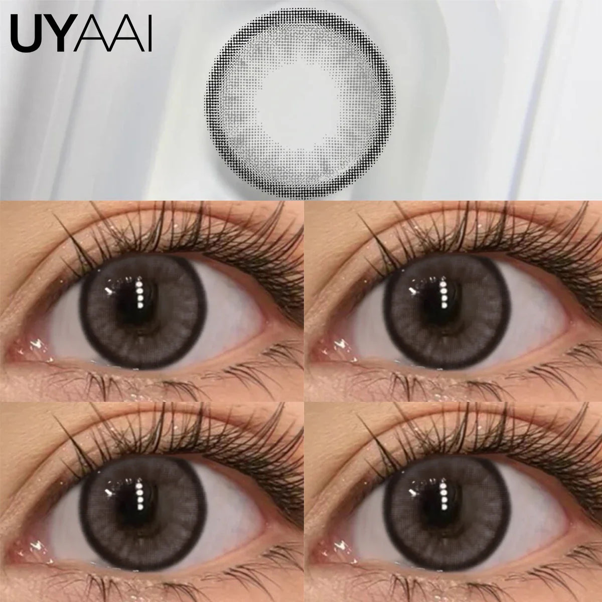 Atmosphere Essential Natural Color Contact Lenses - Bionic Pupil Design, Premium Texture, Versatile Brown/Blue/Gray