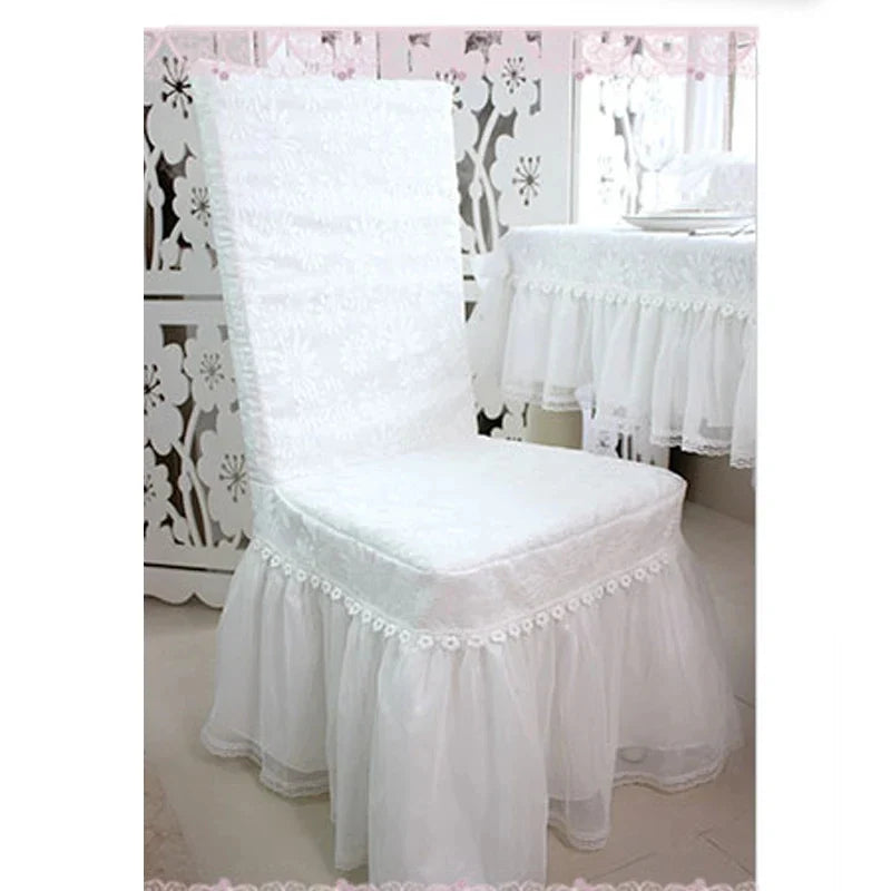 Korean Lace Tablecloth Garden Fresh Pink Bow Home Diningtable Cloth Rectangular European Wedding Decor Cloth