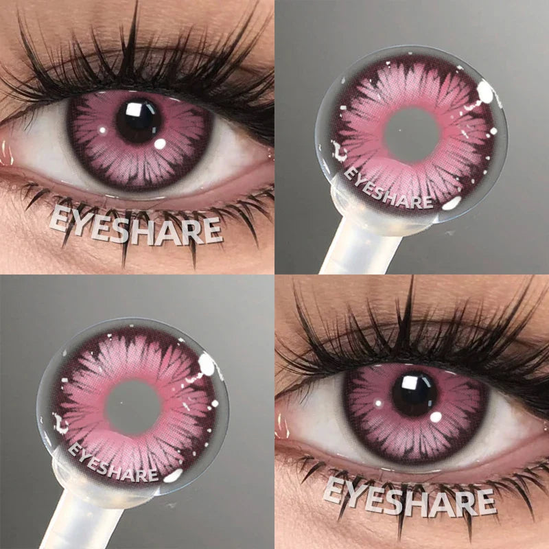 1 Pair Pink Cosplay Contact Lenses for Eyes Lenses Anime Lenses Anime Accessories Lenses Purple Lenses Red Lens