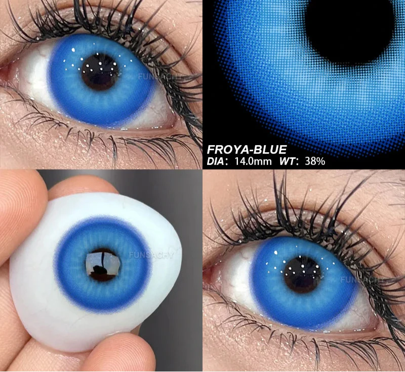 2pcs Halloween Lenses Cosplay Contact Lenses Halloween Color Contact Lenses for Eyes Cosplay Contacts Anime Accessories