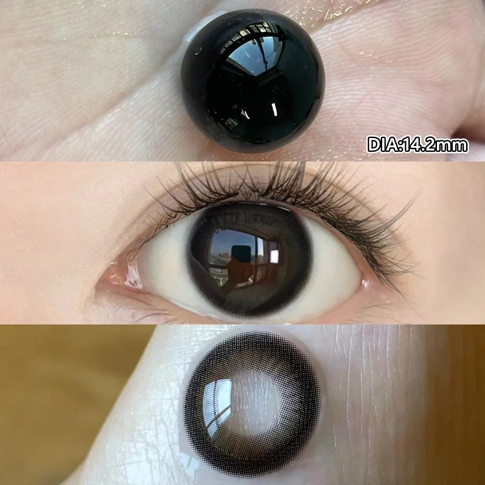 Natural Purple Contact Lenses for Eyes Myopia Beauty Eye Lenses Fashion Color Pupils 2pcs/pair Blue Lens Brown Lenses