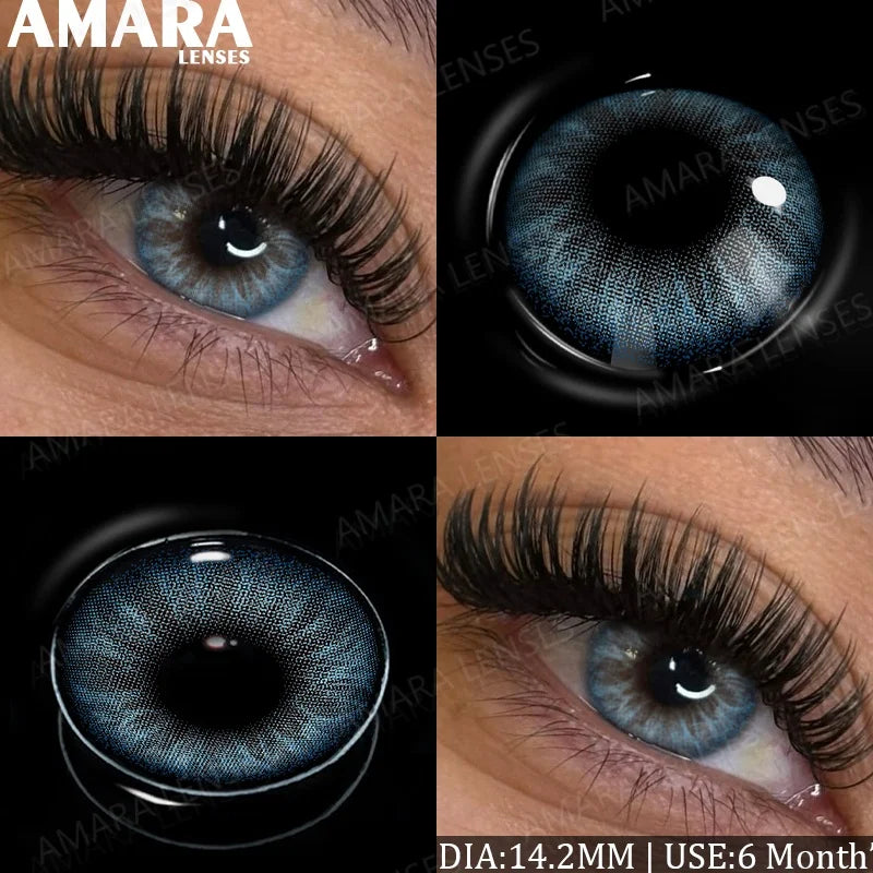 Fashion Colored Contact Lenses Natural Brown Eye Lens Gray Contact Eye Lenses Blue Lenses Contacts for Dark Eyes