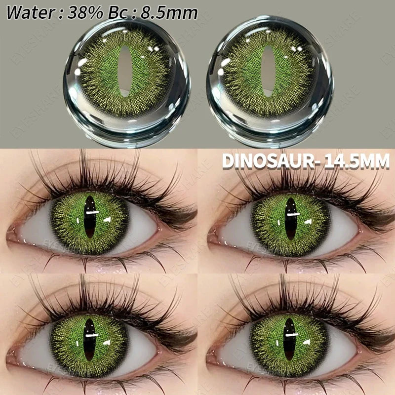 1pair Eyes Lenses for Eyes Blue Lneses Beauty Makeup Yellow Eye Contact Lenses Cosmetic Color Lens Eyes