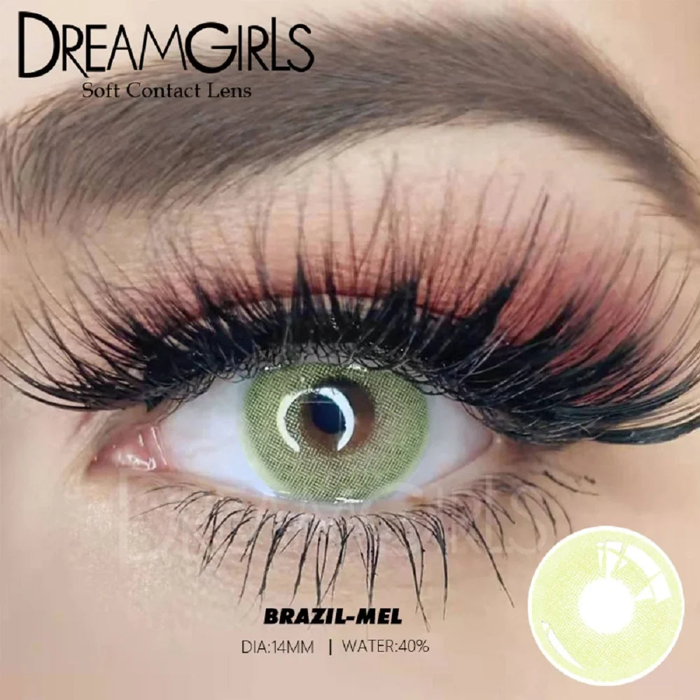 1Pair Brazil Famous Solitica Natural Color Contact lens Soft Contact Lenses Natural color Beauty pupil Yearly Used