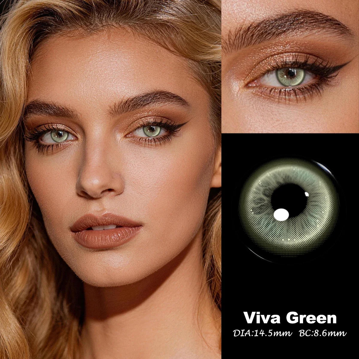 14.5mm Enlarging Effect 6 Months Colored Contact Lenses Fashion Soft Lens For Daily Makeup Eye Contacts