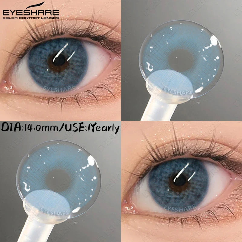 Light Colored Contact Lenses Natural Brown/Gray Lense High Quality Blue Lenses Yearly Beauty Makeup Green Eye Lenses