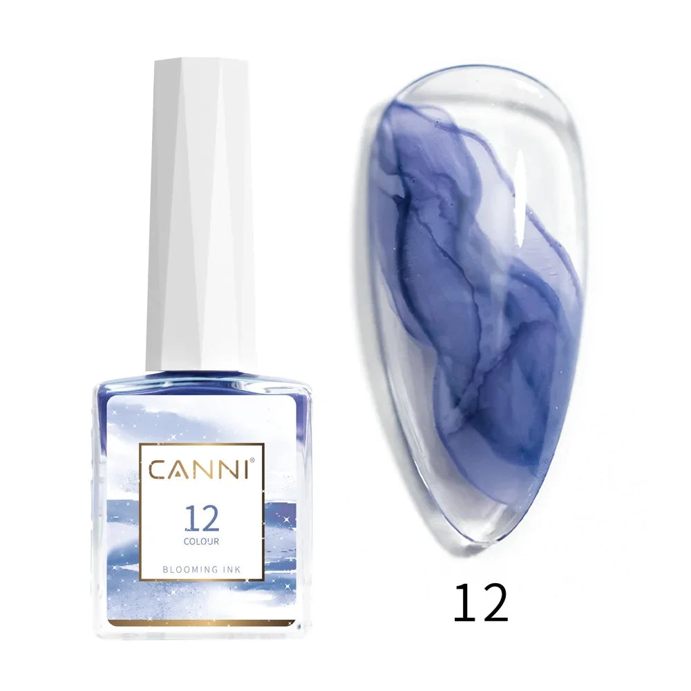 9ml Blooming Nail Polish Air Dry Watercolor Marble Gel Nail Liquid Venalisa Smoke Bubble Varnish Gradient Painting Ink