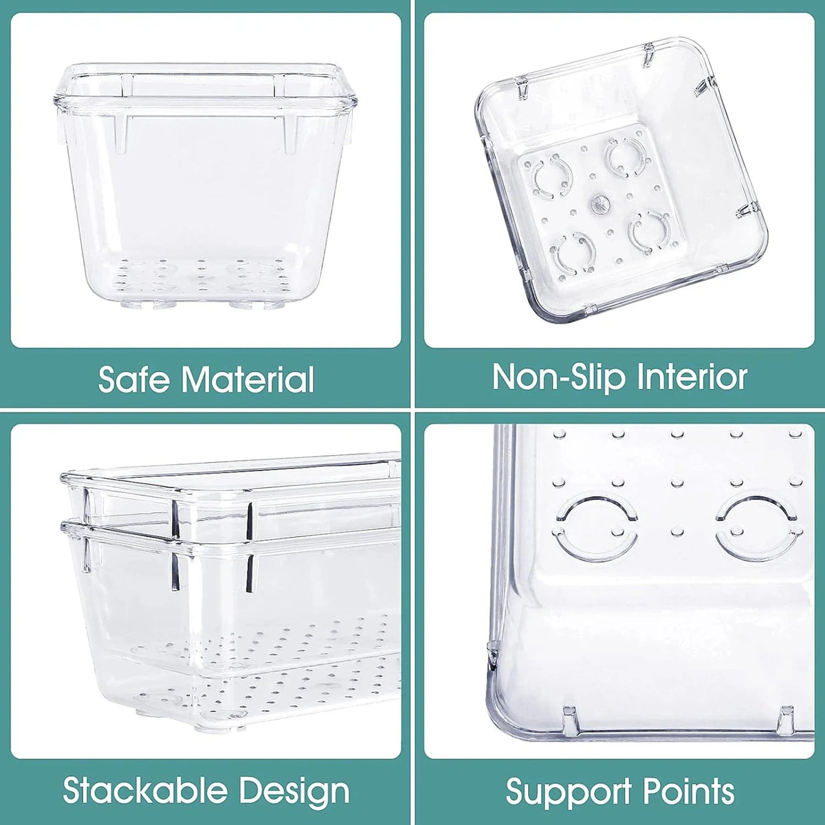 Multifunctional Transparent Drawer Organizer Set (4/8/13/25/28-Piece Sets) — For Storing Cosmetics, Jewelry, and Office Supplies