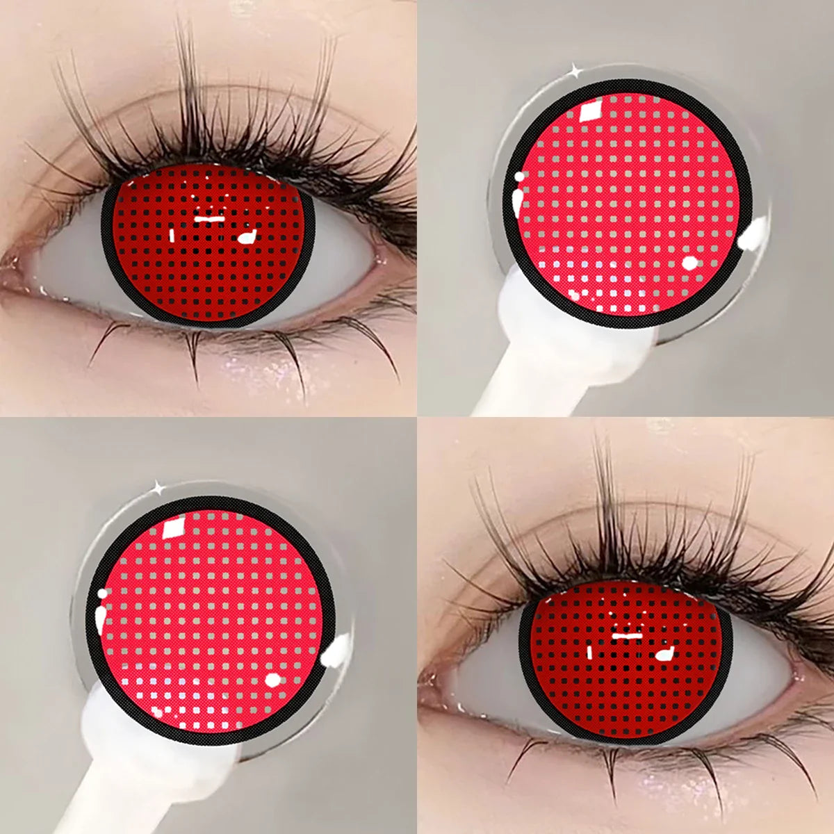 Cosplay Contact Lenses Cosmetics Blue Lens Eye Color Lenses Sharingan Halloween Makeup Red Lenses White Lenses Yellow Lens