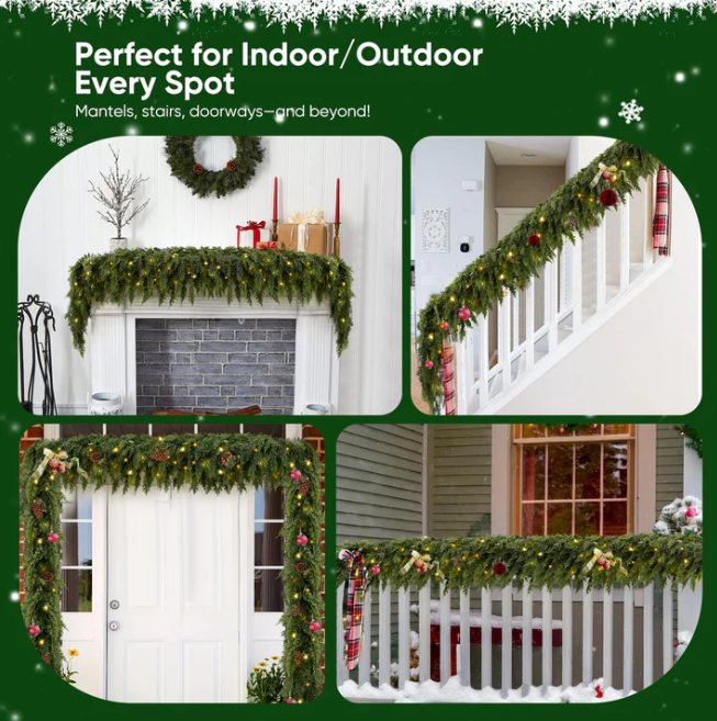 The EverLush Cedar Garland - Cozy Glow, Zero Hassle + CHRISTMAS HOT SALE 50% OFF
