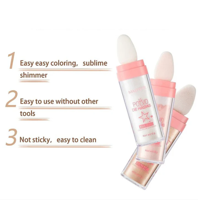 The AuraDust Highlighter - Dazzle Every Room, Instant Glow, and Effortless Powder + 50% OFF