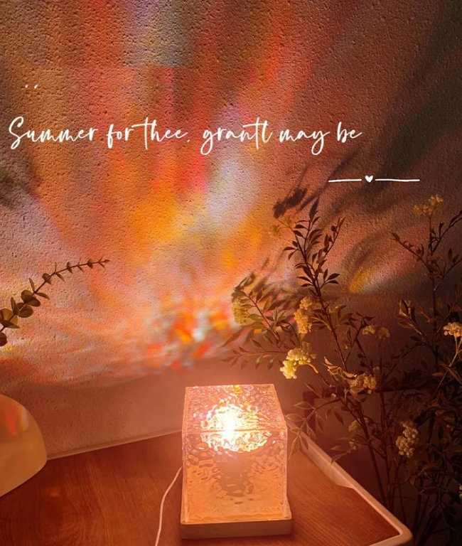 The Livorawell Cube - Water Ripple Projection and Customizable Ambiance + 50% OFF