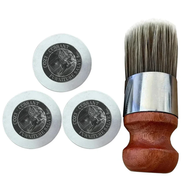 The AuraShine Leather Salve - Revive & Shine Formula,  with Brush, and  Savings + 50% OFF