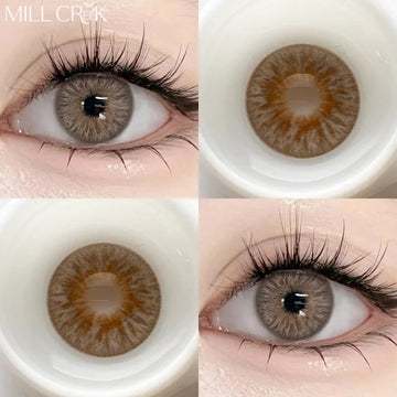 2PCS Brown Colorld Contact Lenses for Eyes Blue Myopia Lenses Beauty Pupils Korean Lenses Fashion Contacts Yearly Use
