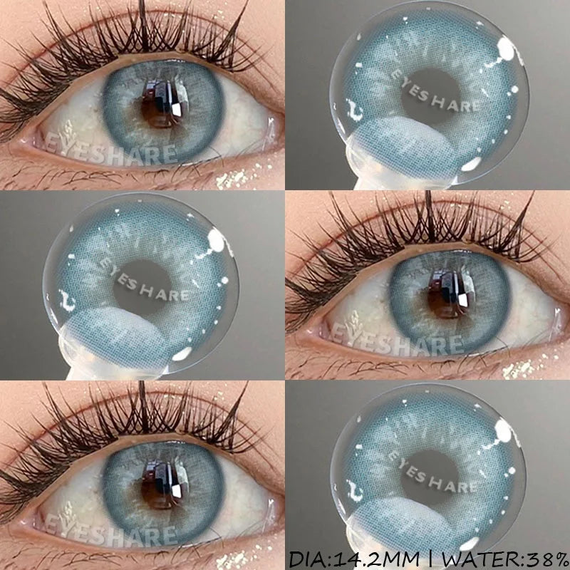 1 Pair Color Contact Lenses for Eyes Blue Eye Contacts Brown Natural Contact Lenses Gray Pupils Green Contacts Yearly
