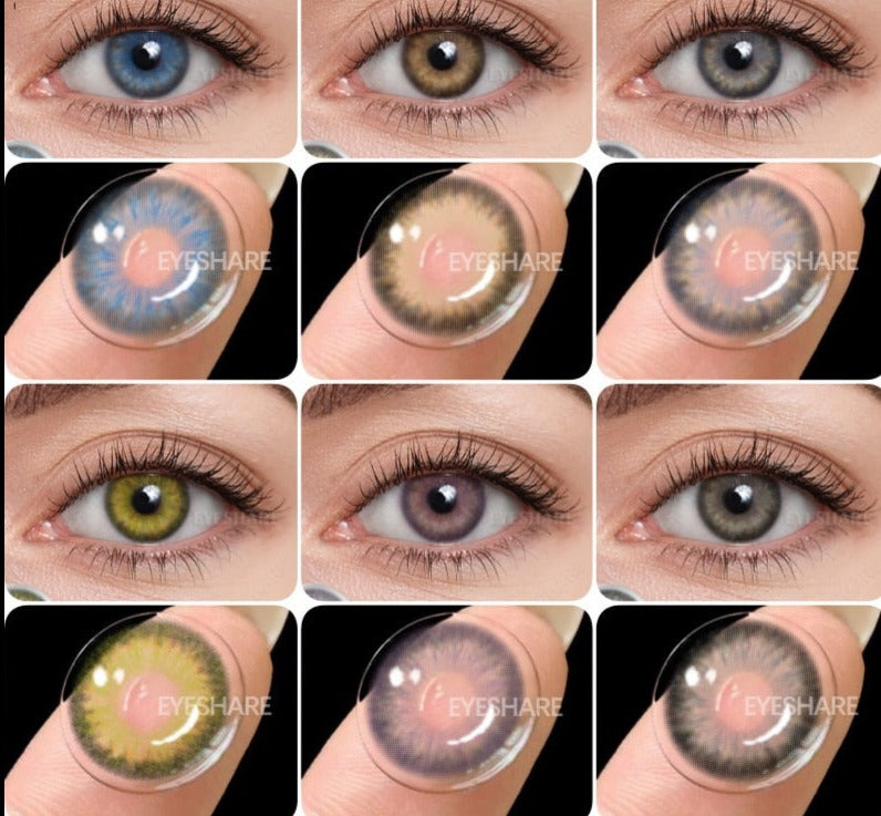 1 Pair Color Contact Lenses for Eyes Natural Brown Lenses Beauty Fashion Monet lense Blue Lenses Green Eye Contact