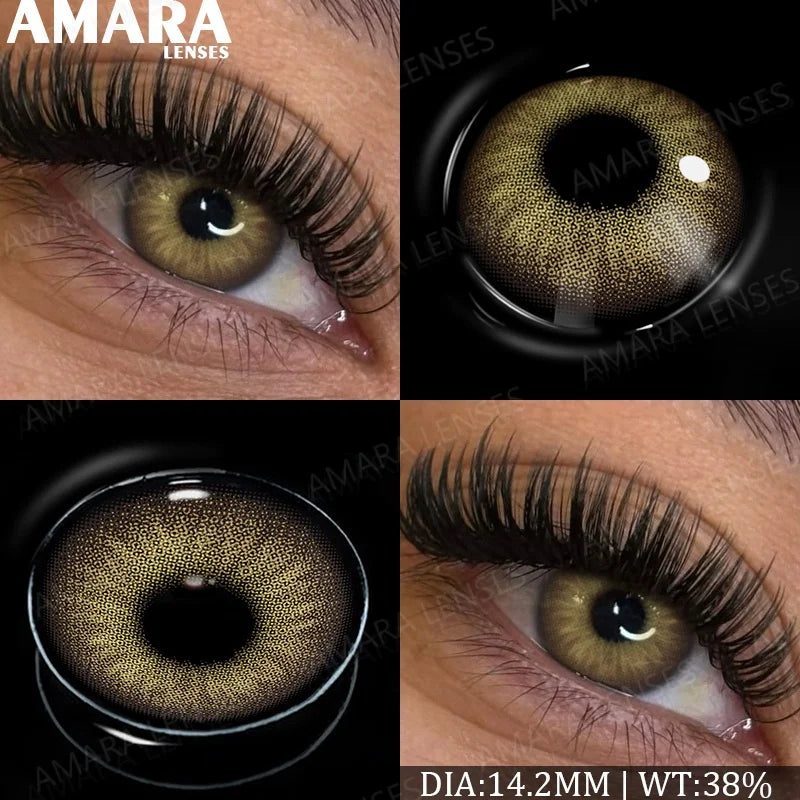 Fashion Colored Contact Lenses Natural Brown Eye Lens Gray Contact Eye Lenses Blue Lenses Contacts for Dark Eyes