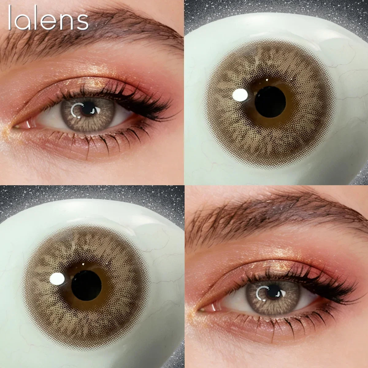 14.5mm Marsala Brown Colored Contact Lenses Yearly Disposable Soft Cosmetic Lens for Daily Dating Eye Beauty Contacts
