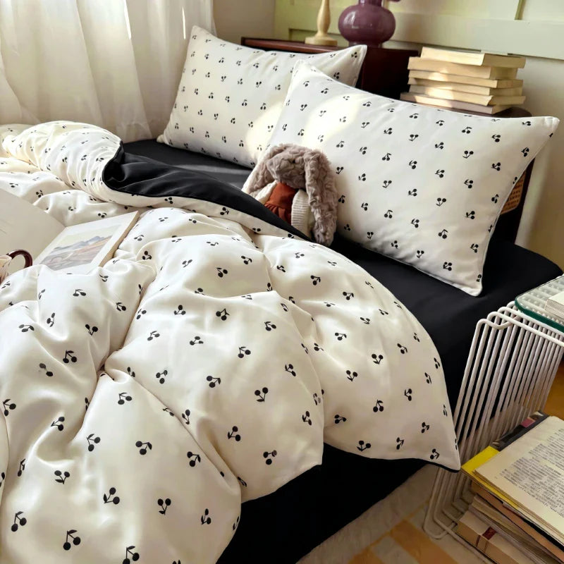 3/4Pcs Digital Printing Cartoon Bedding Set Single Queen King Size Duvet Cover Set Bed Sheet Pillowcases