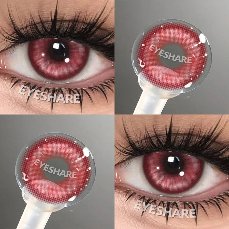 1 Pair Pink Cosplay Contact Lenses for Eyes Lenses Anime Lenses Anime Accessories Lenses Purple Lenses Red Lens