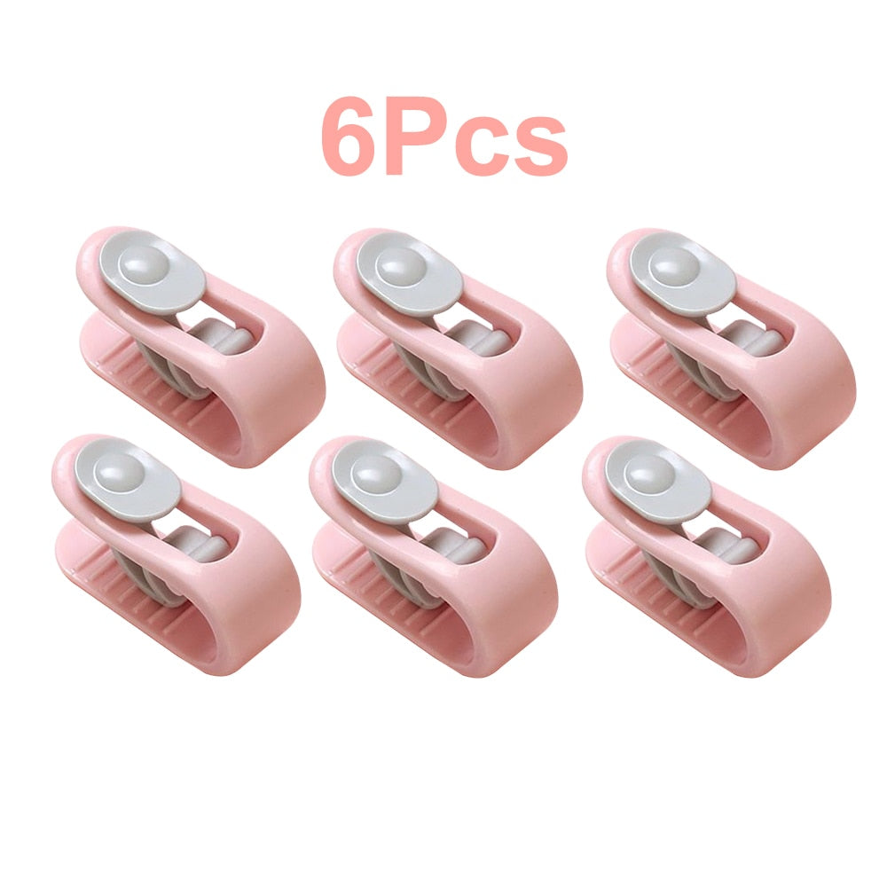 6Pcs/Set Quilt Non-Slip Fixing Clip Blanket Clip Duvet Sheet Fixer Anti-run Bed Sheet Quilt Fastener Sleep Anti-runing Device