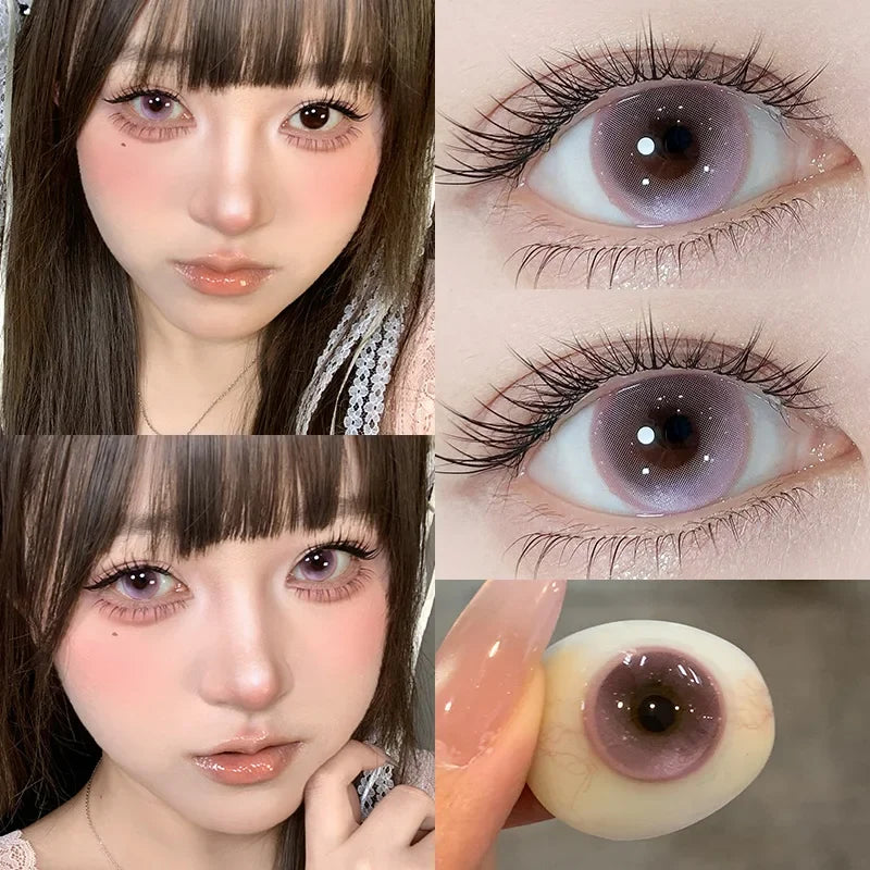 1Pair NEW Blue Eye Contact Lenses Color Pupils for Eyes Korean Style Green Natural Cosmetics Colorcon Contacts