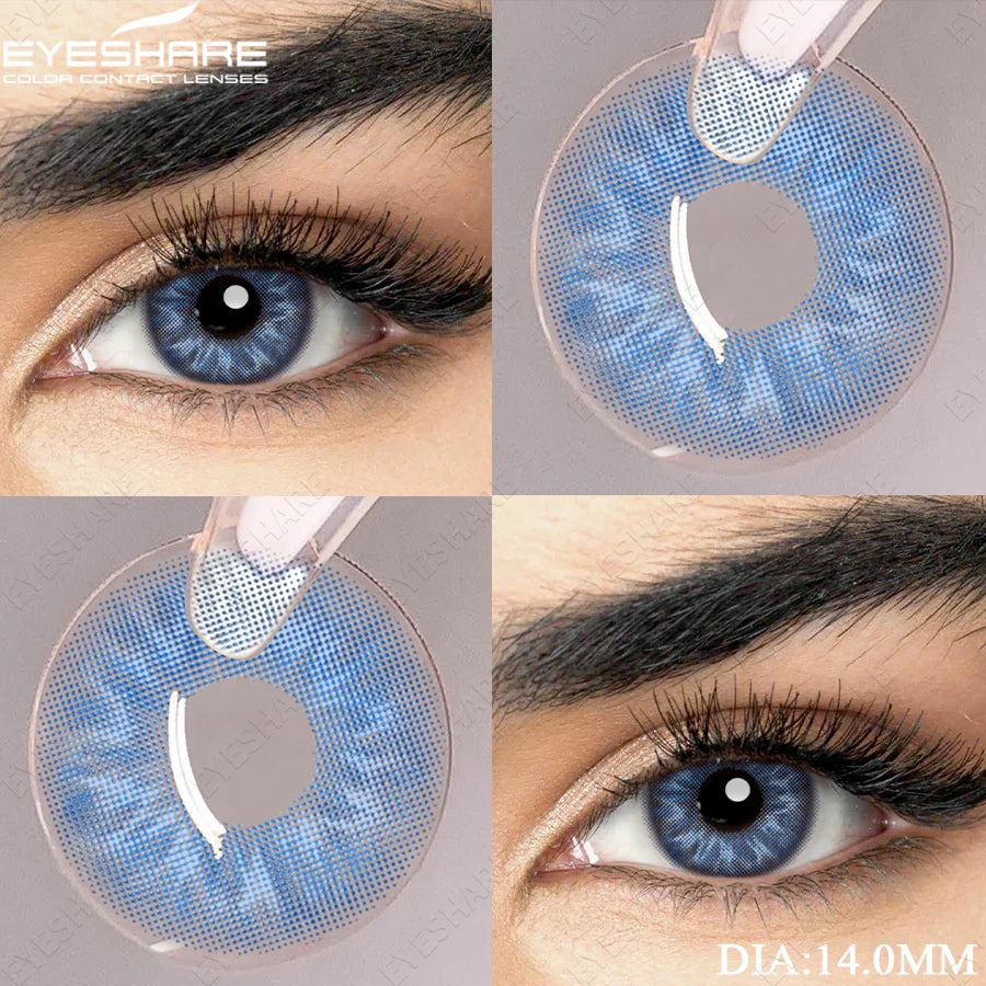 Blue Contact Lenses Colored Contacts for Eyes 1 pair Brown Eye Lenses Gray Lenses Yearly Cosmetic Makeup Eye Contacts