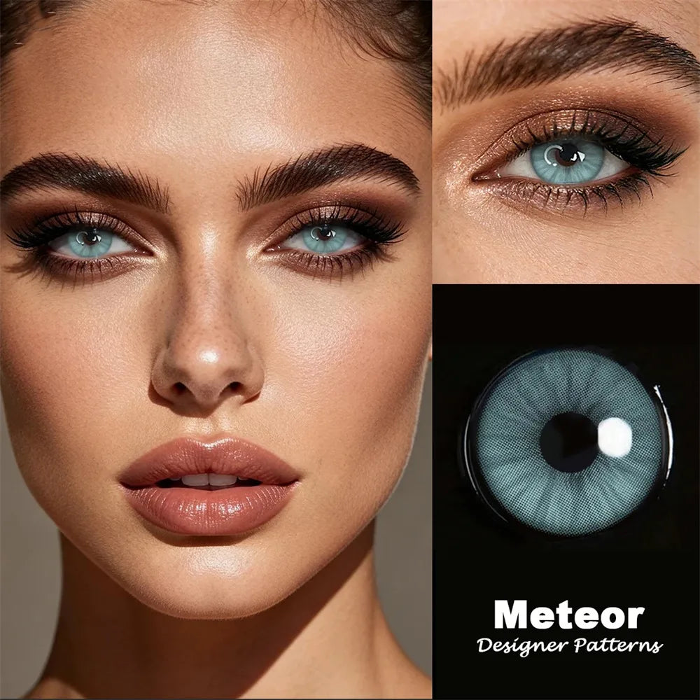 Eyes Color Contacts Colored Contact Lenses Lens Small Pupil Cosmetic Natural Student 2Pcs 6 Months Half Year Use