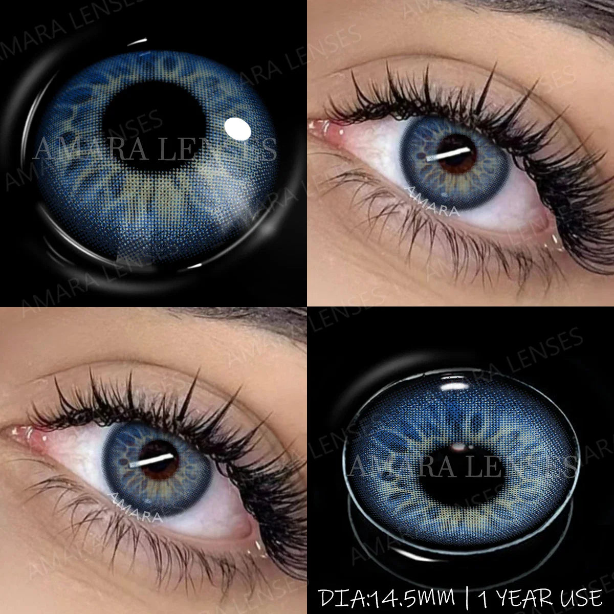1 Pair NEW Colored Pupils Makeup Green Contact Lenses Beauty Women Colored Pupils Cosmetic Brown Natural Pupils