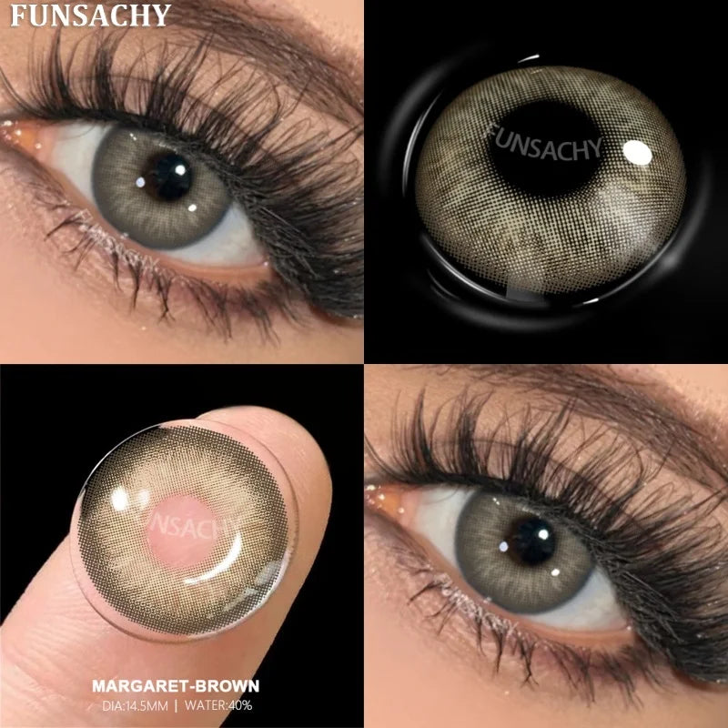 Fashion Color Contact Lenses for Eyes 1 Pair Korean Soft Natural Lenses Gray Pupils Eye Makeup Contacts Blue Brown Lens