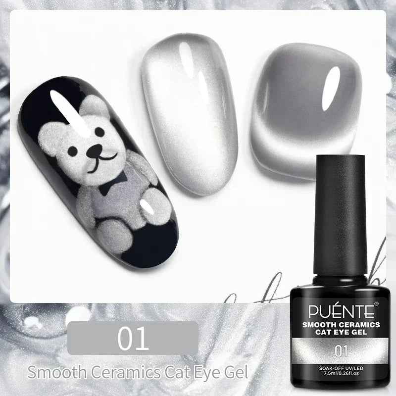 7.5ML Amber Moonlight Cat Magnetic Gel Nail Polish WaterLight Cat Eye Gel Soak Off Semi-Permanent Nail Art Varnish For Manicure