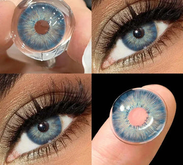 1Pair Colored Natural Contact Lenses Colorcon Beautiful Eye Lenses Cosmetics Green Lens Brown Cosmetics Contacts Lens