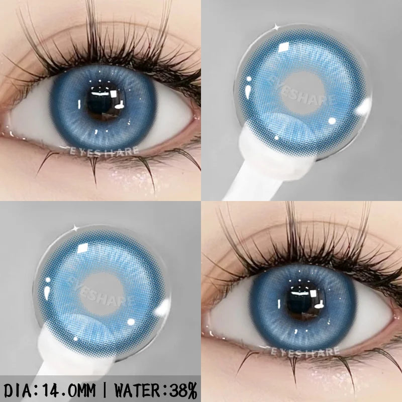 1 Pair Purple Lenses for Eyes Color Contacts Lens Anime Pink Lenses Blue Pupils for Eyes Y2K Lenses for Natural Eyes
