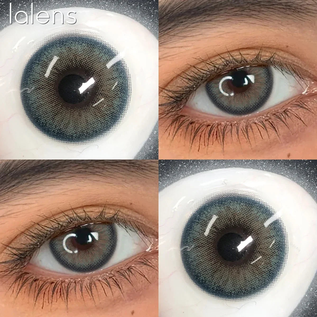Natural Brown Half Yearly Disposable Colored Contact Lenses Daily Cosmetic Eye Contacts for Dating Makeup