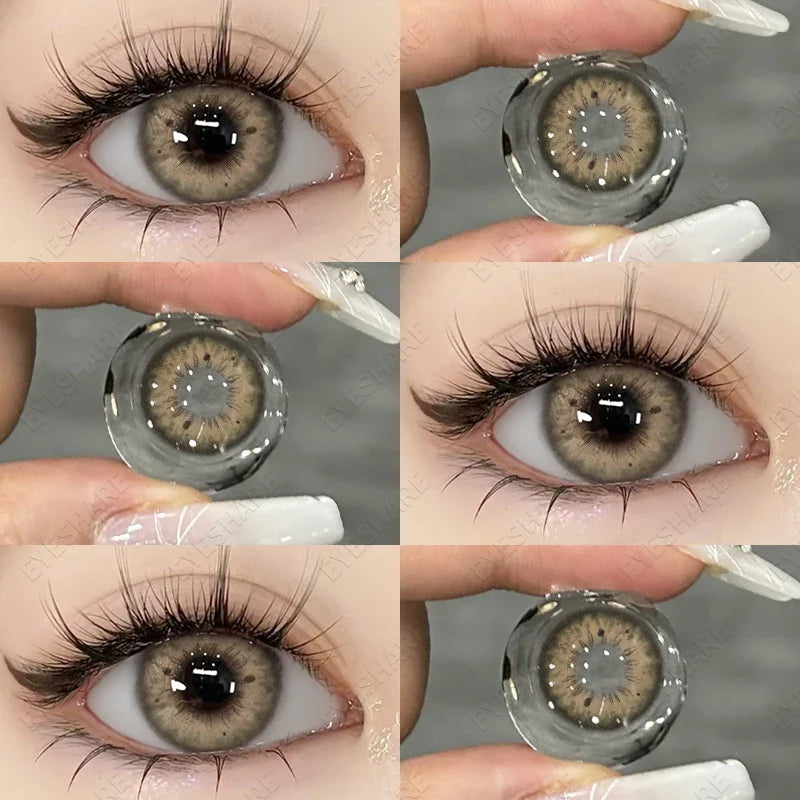 1pair/2pcs Colored Contact Lenses for Eyes Natural Lenses for Eyes Blue Contact Lenses Fashion Lenses Yearly Eye Lenses