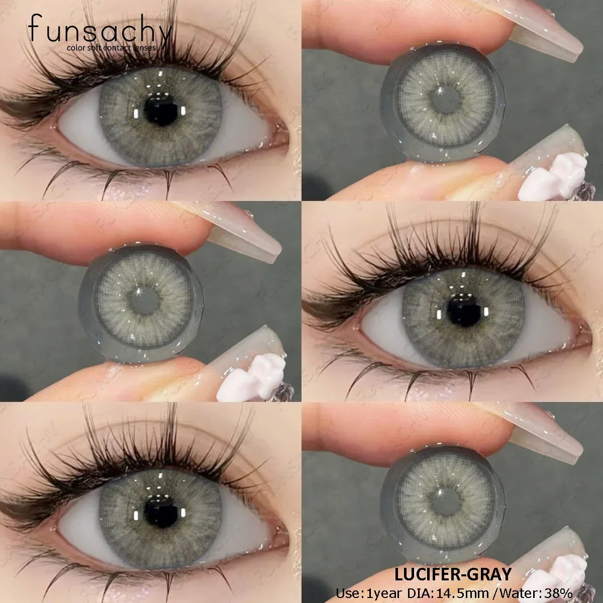0~-8.00 Degree 1 Pair Myopia Colorcon Korean Lenses Color Prescription Contact Lenses Brown Natural Eye Contacts Lens