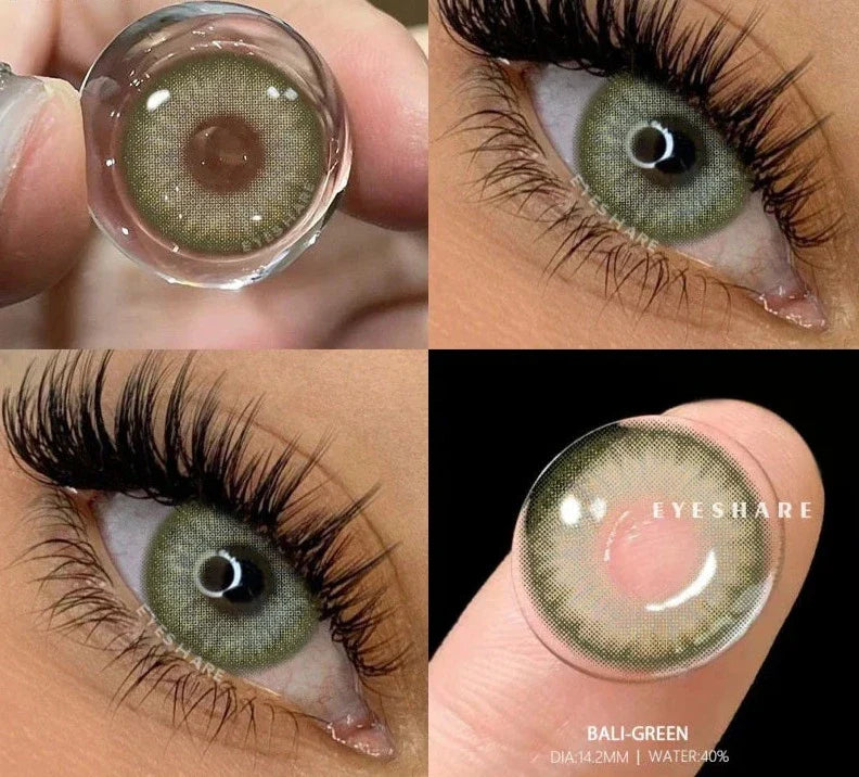 2pcs Colored Contact Lenses for Eyes Brown Eye Lenses Gray Pupils Lens Green Eye Contacts Blue Eye Lenses