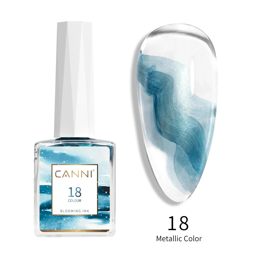 9ml Blooming Nail Polish Air Dry Watercolor Marble Gel Nail Liquid Venalisa Smoke Bubble Varnish Gradient Painting Ink