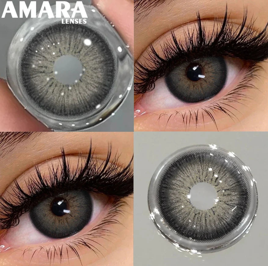 1 Pair Black Color Contact Lenses for Eyes 14.5mm Fashion Contact Lenses Brown Natural Contact Lenses Gray Soft Lens
