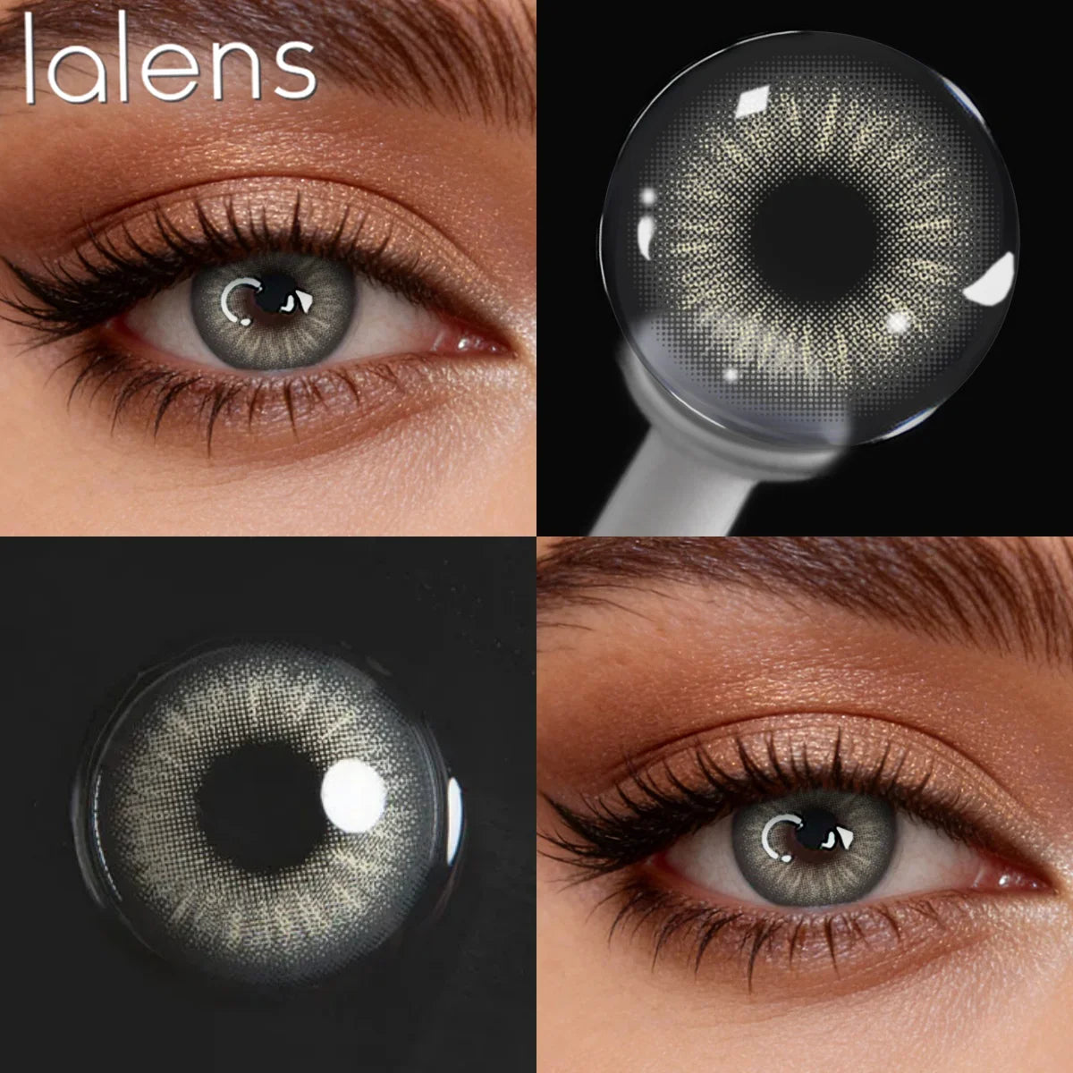 Natural Brown Half Yearly Disposable Colored Contact Lenses Daily Cosmetic Eye Contacts for Dating Makeup