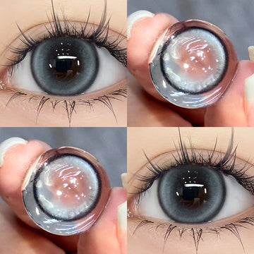 1Pair Color Contact Lens Blue Pupils High Quality Cosmetic Gray  Green Degrees Lenses Makeup Brown Eye