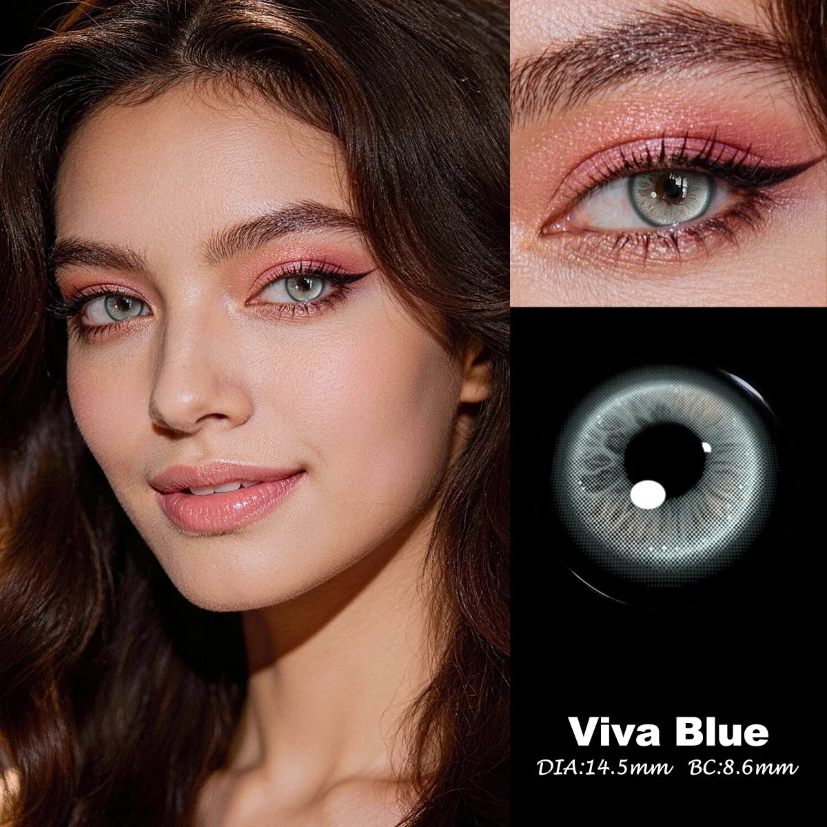 14.5mm Enlarging Effect 6 Months Colored Contact Lenses Fashion Soft Lens For Daily Makeup Eye Contacts