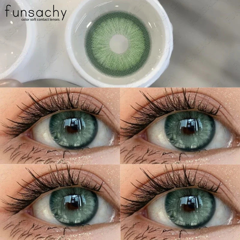 Natural Brown Contact Lense for Eyes Colorcon Blue Lenses Beautiful Gray Pupils Cosmetics Yearly Soft Eyes Contact Lens