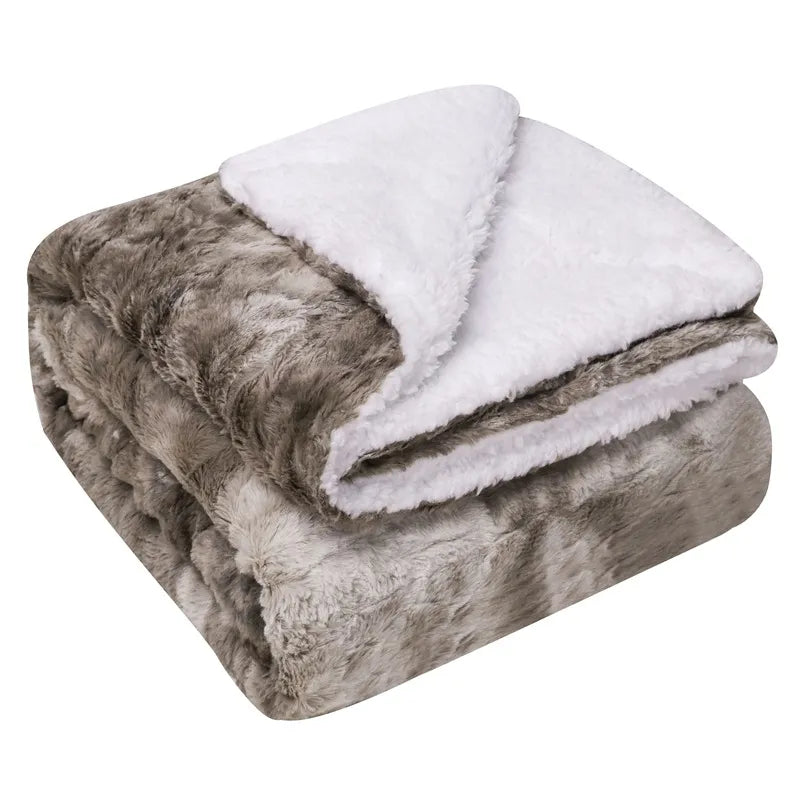 Solid Color Sherpa Lambskin Kids Sofa Couch Blanket Plaid Beach Bathing Wraps Hotel Restaurant Plaids Home Decor