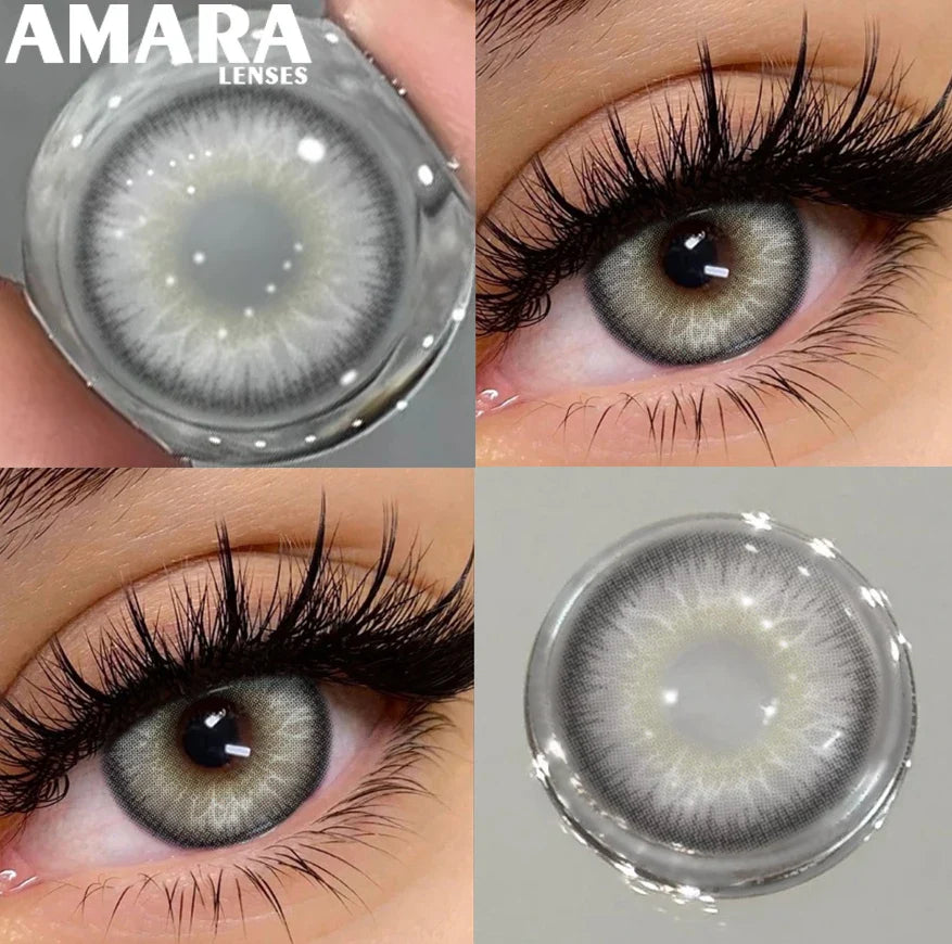 1 Pair Black Color Contact Lenses for Eyes 14.5mm Fashion Contact Lenses Brown Natural Contact Lenses Gray Soft Lens