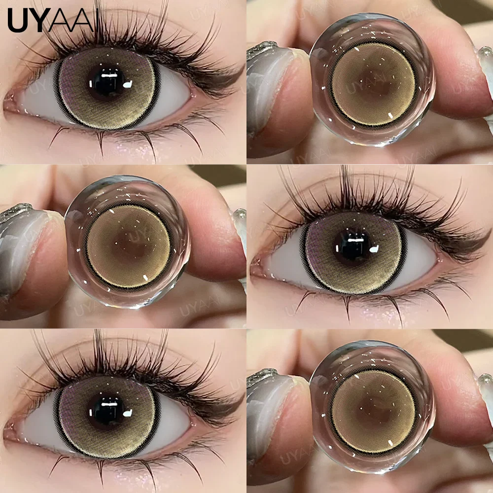 Contact Lenses Beauty Colored Pupils Green Eye Lenses Natural Look Eye Contacts Gray Fashion Soft Lenses Beauty Color Lens