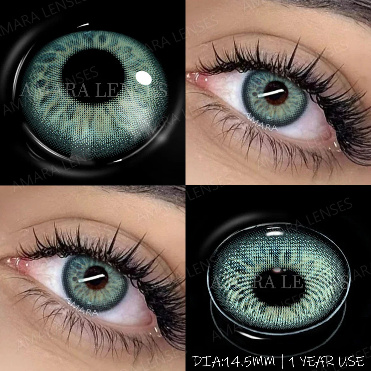 1 Pair NEW Colored Pupils Makeup Green Contact Lenses Beauty Women Colored Pupils Cosmetic Brown Natural Pupils
